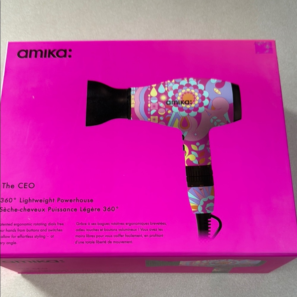 Amika The CEO 360 Lightweight Powerhouse Vibrant Multicolor Hair Dryer